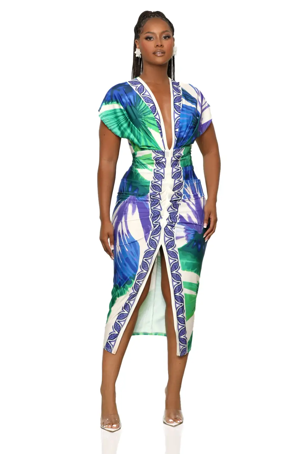 Rainforest Frenzy Dress (Purple Multi)
