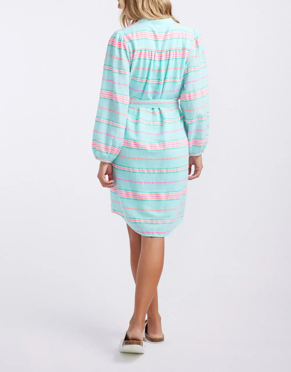 Balmy Nights Dress - Mint/Neon