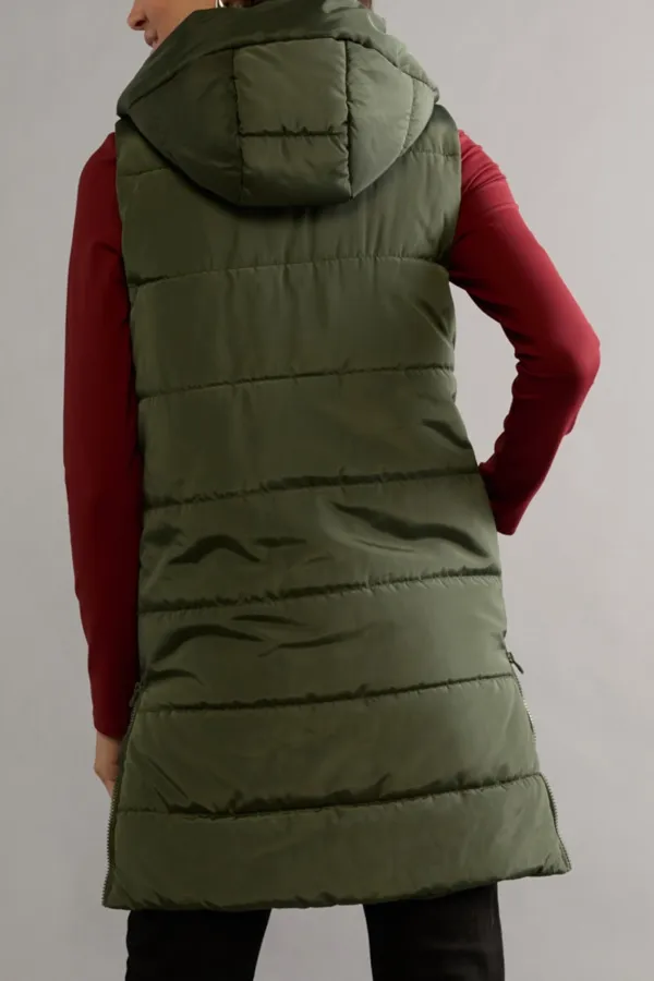 Marian Long Puffer Vest