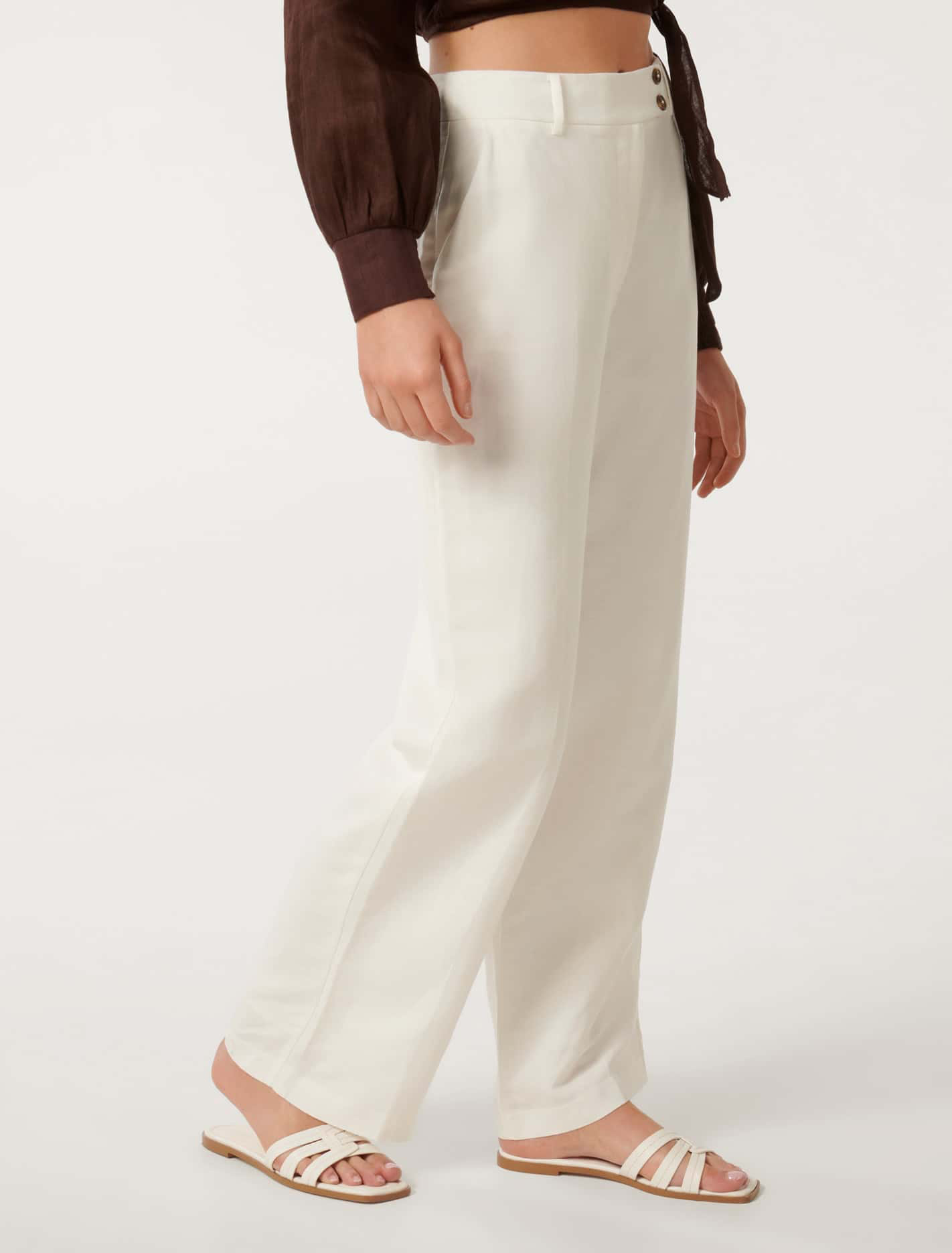 Bella Button-Tab Pants