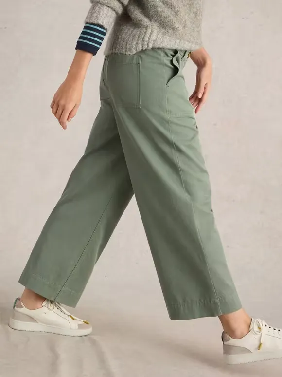 Romy Wide Leg Cropped Trouser