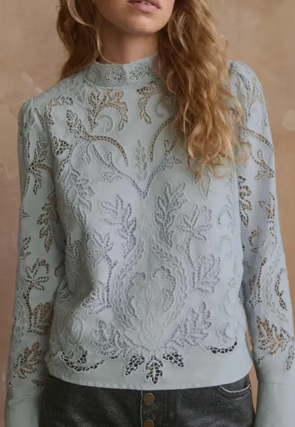 Broderie cutwork top
Embroidered cotton