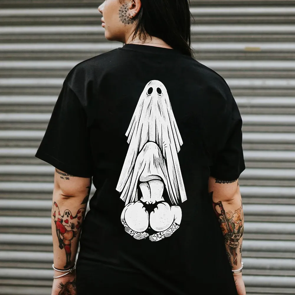Ghost Sexy Butt Print Women's T-shirt