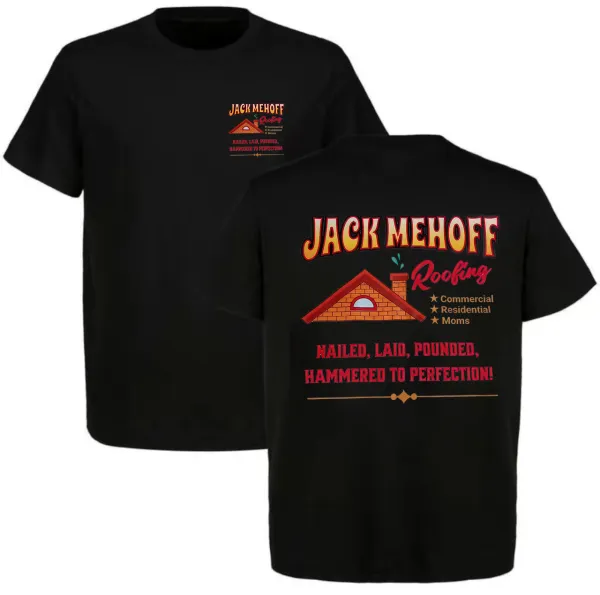 Jack Mehoff Roofing Printed Men's T-shirt