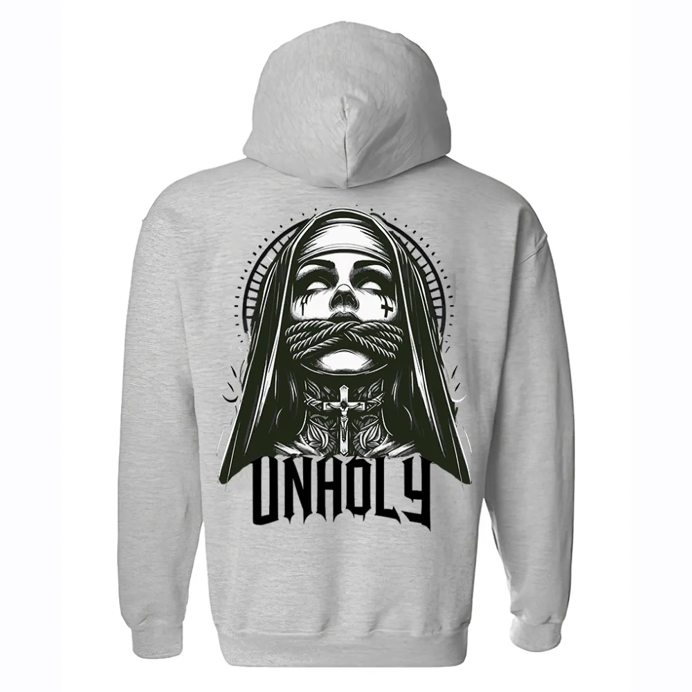 Unholy Nun Printed Men's Hoodie