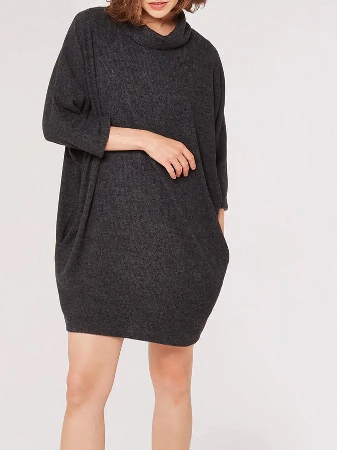 Soft Touch Cocoon Mini Dress