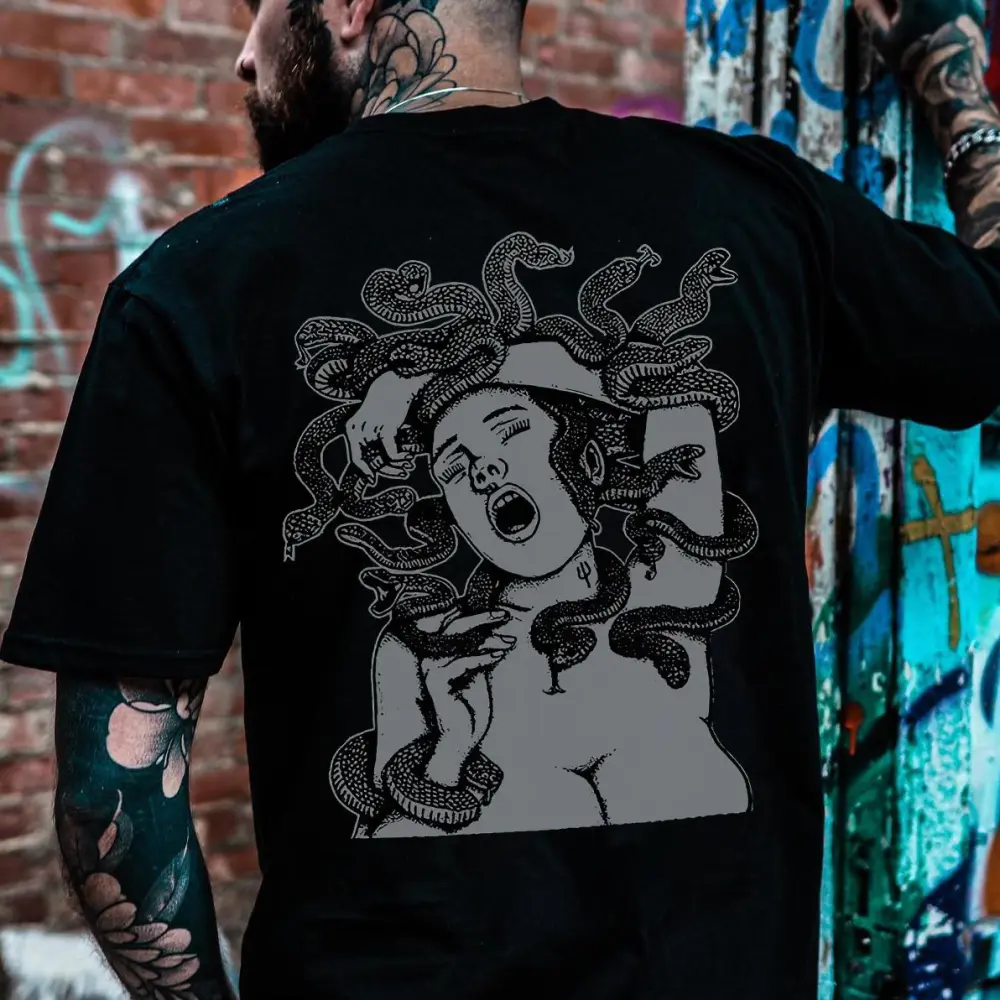 Deadly Snake Woman Printed Men's T-shirt