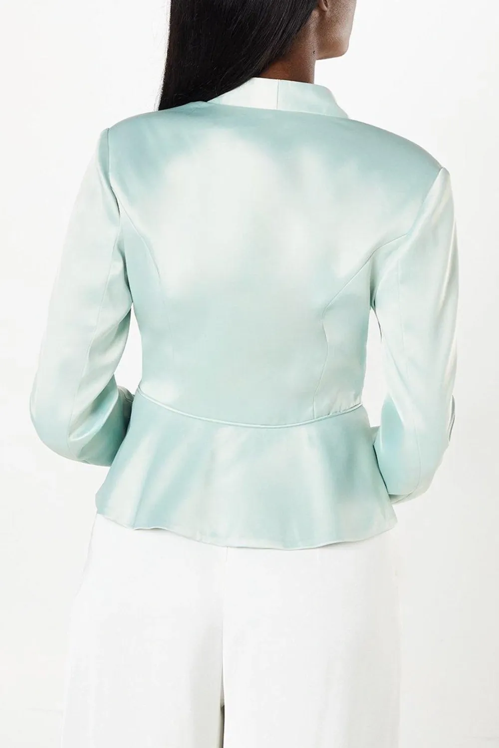 Satin Stretch Tailored Jacket