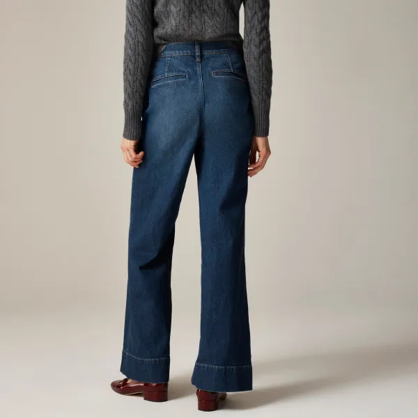 button-fly trouser semi-stretch