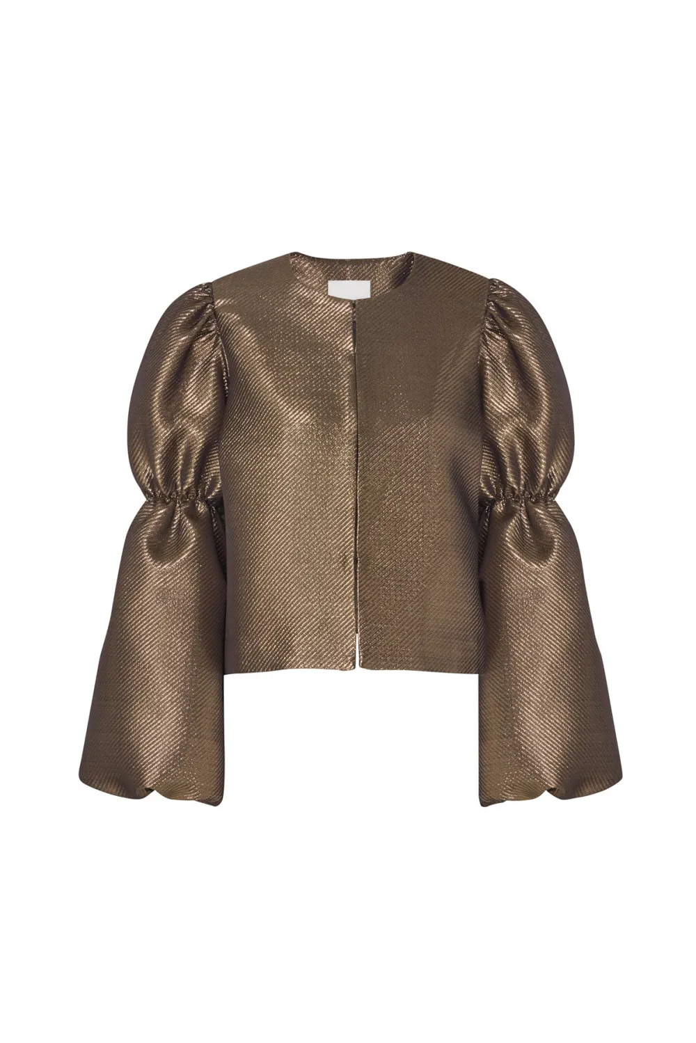 Puff Sleeve Keyhole Neck Blouse