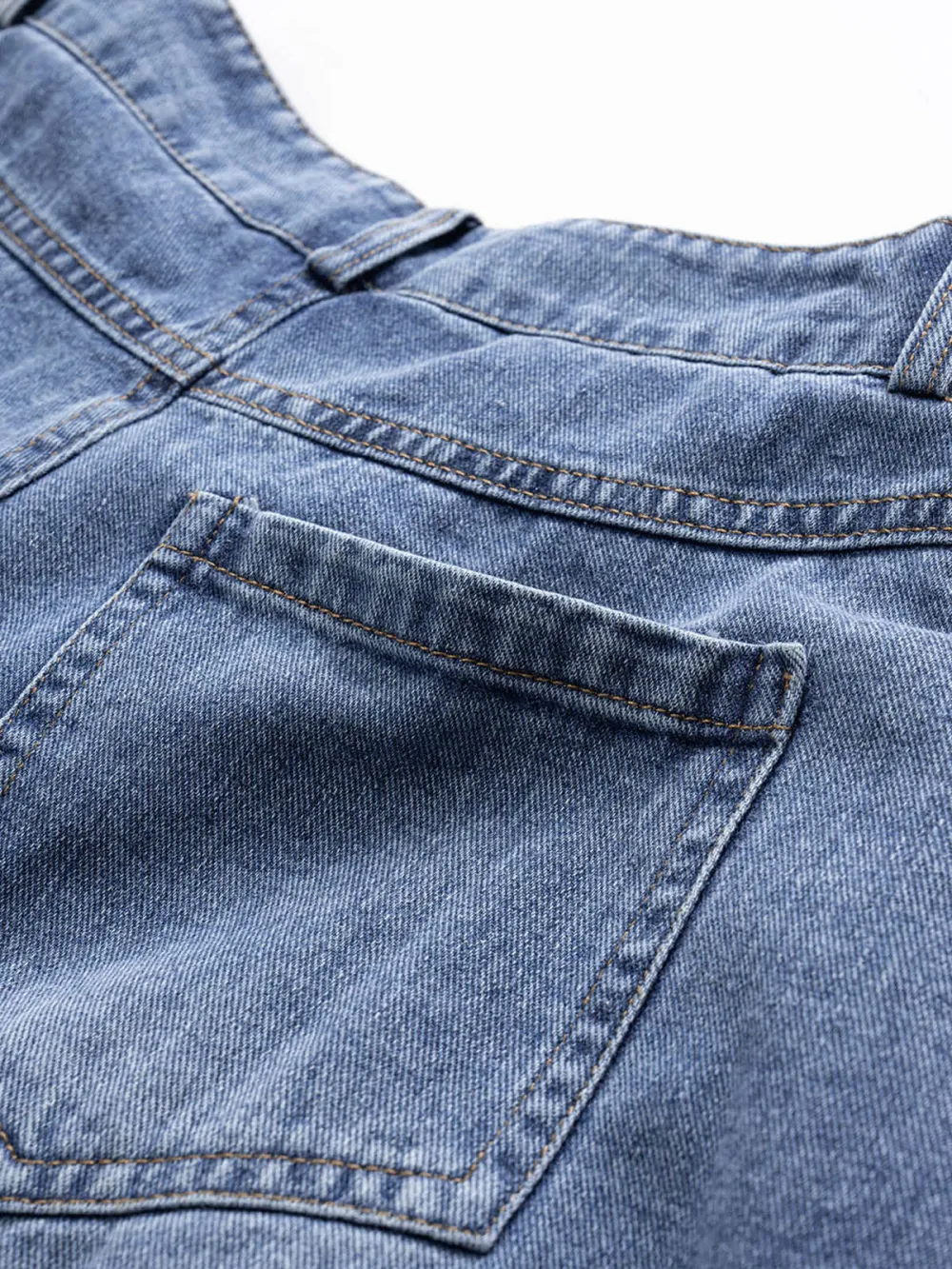 Patchwork Wide Leg Denim Shorts With Pockets