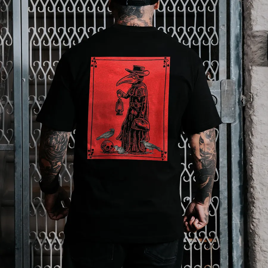 Plague Doctor Printed Men's T-shirt