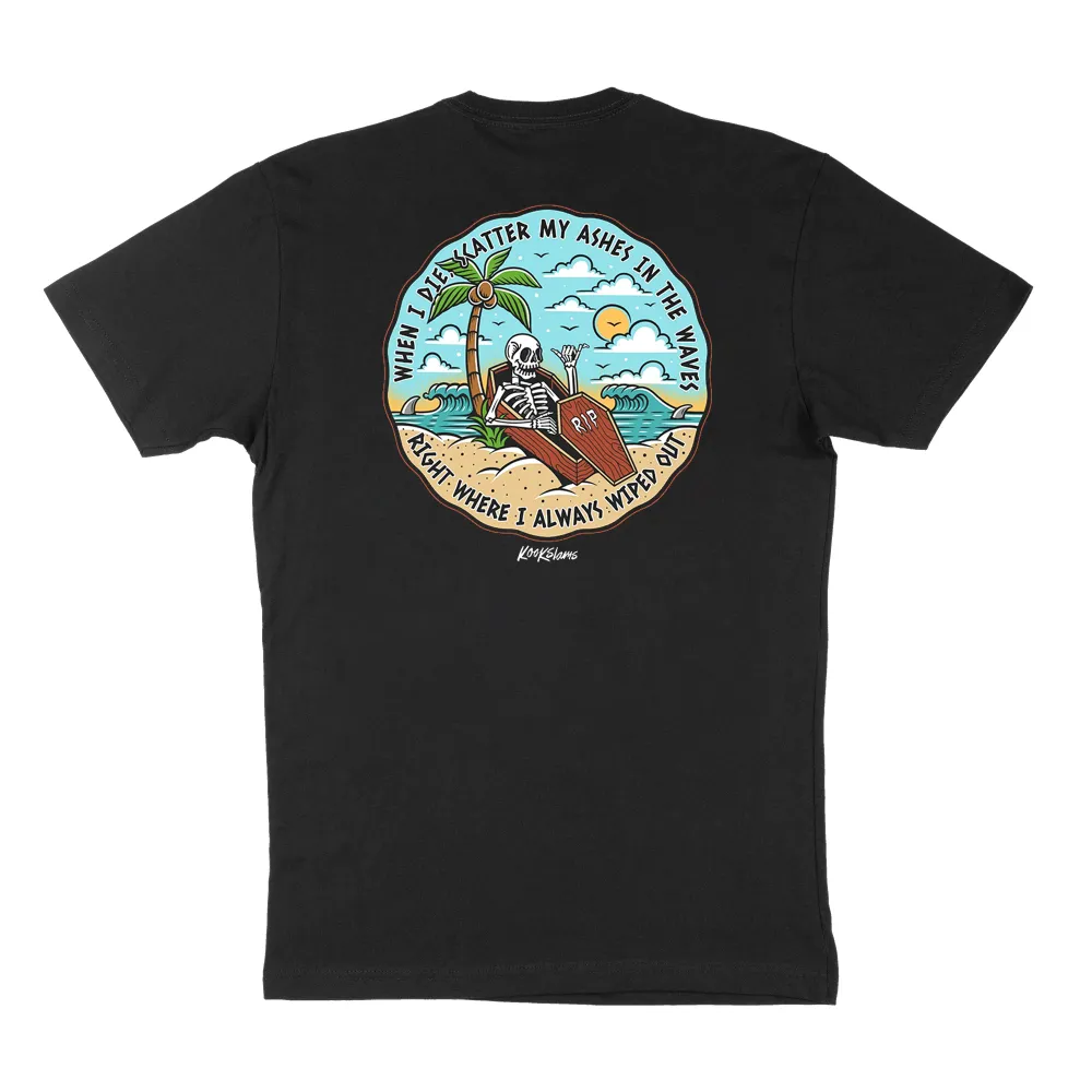 Greyish T-Shirt With A Round Neck, Pure Cotton Artistic Print Short-Sleeved Top