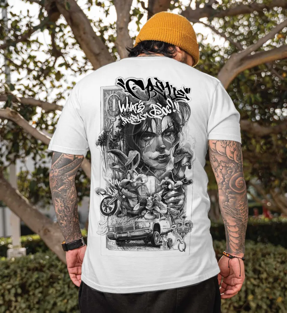 Luxury Cars And The Beauty Printed Men's T-shirt
