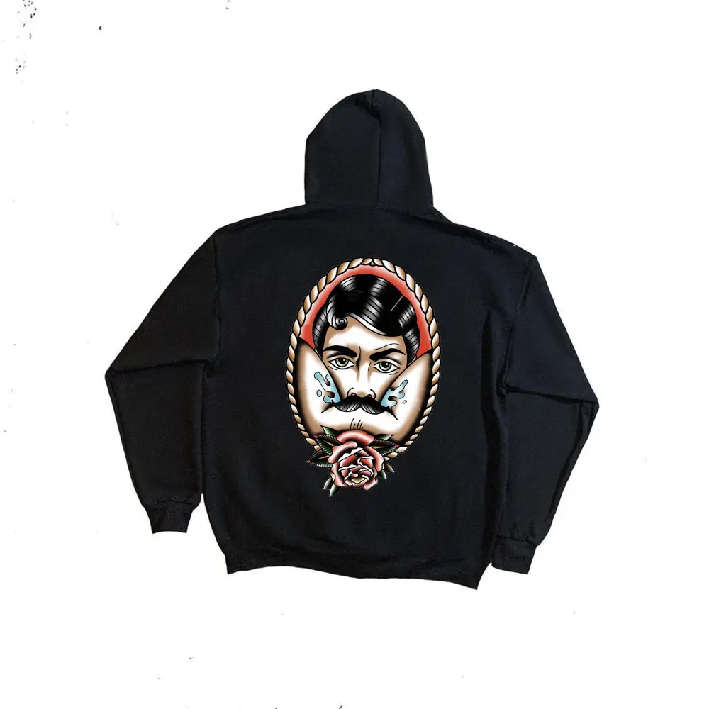 Uncle Beard Printed Men's Zip-Up Hoodie