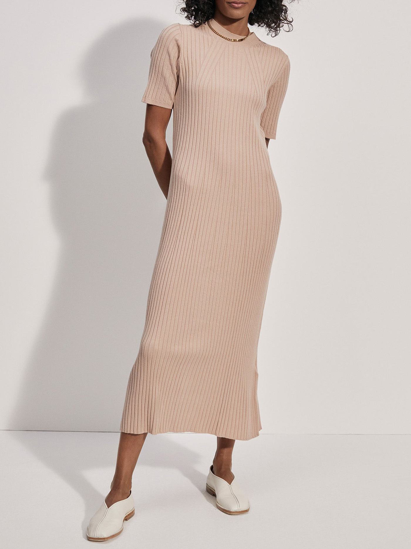 Maeve Rib Knit Midi Dress