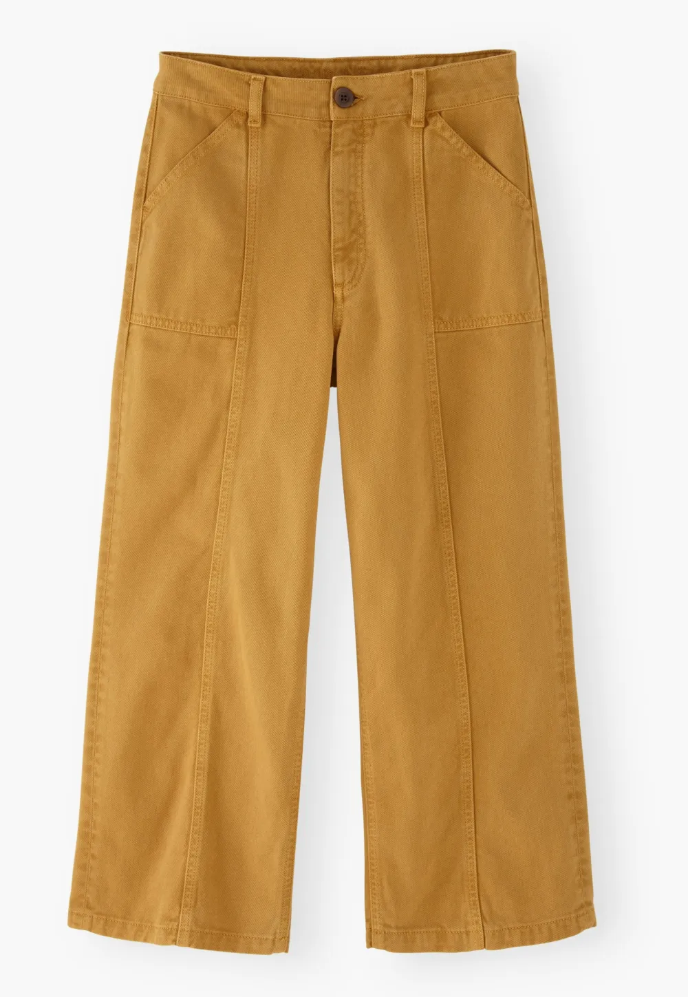 Wide-leg trousers
Cotton twill