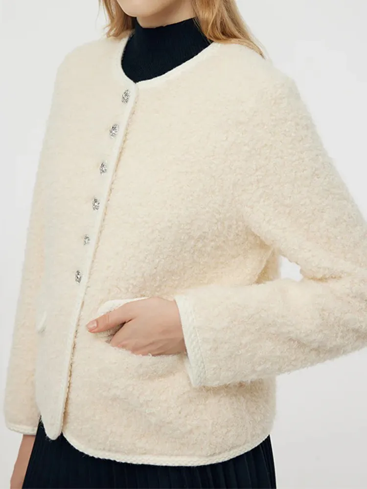 Eco-friendly Fur Women Crop Jacket