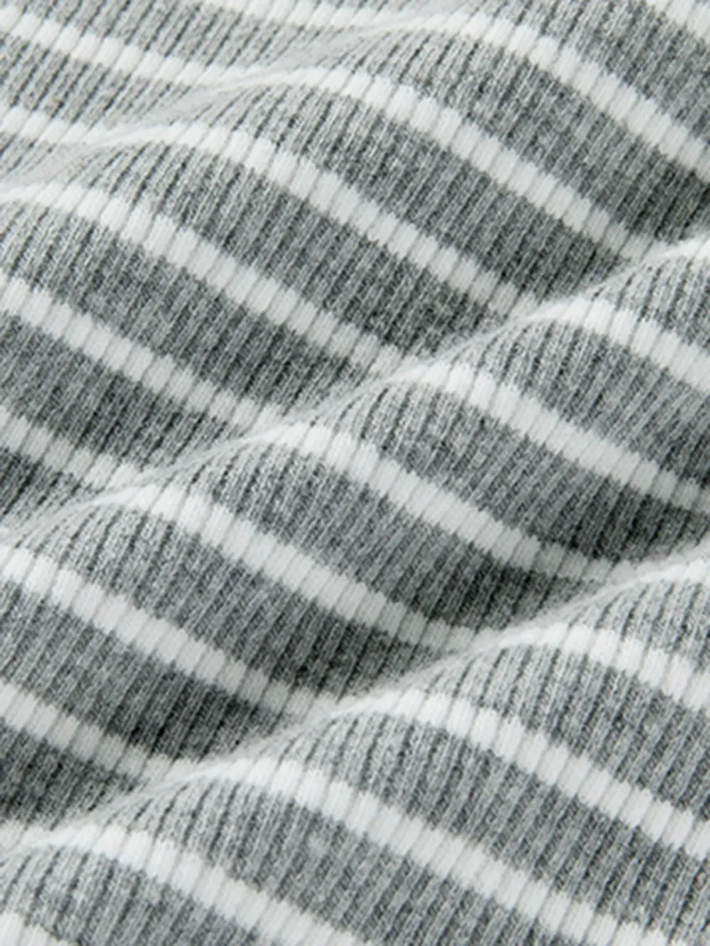 Striped Backless Long Sleeve Bodysuit