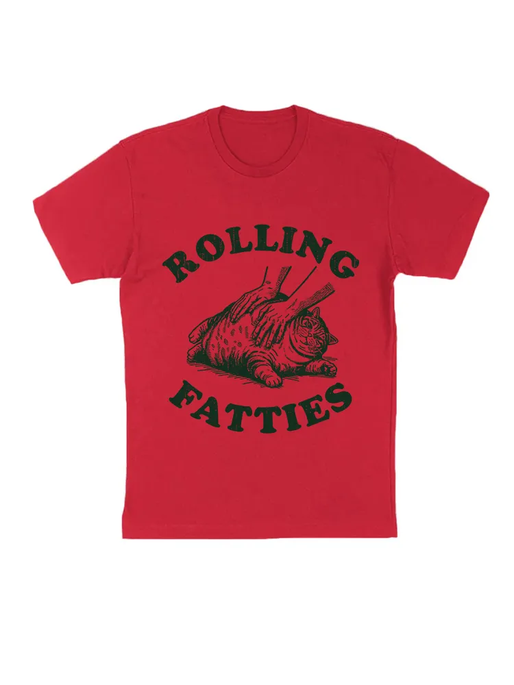 Rolling Fatties Cat Funny Cute Cat Lover Kitten Owner Kitty T-Shirt