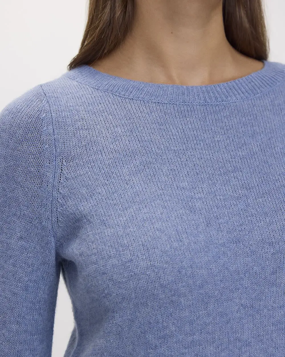 Cashmere-Blend Boat-Neck Sweater