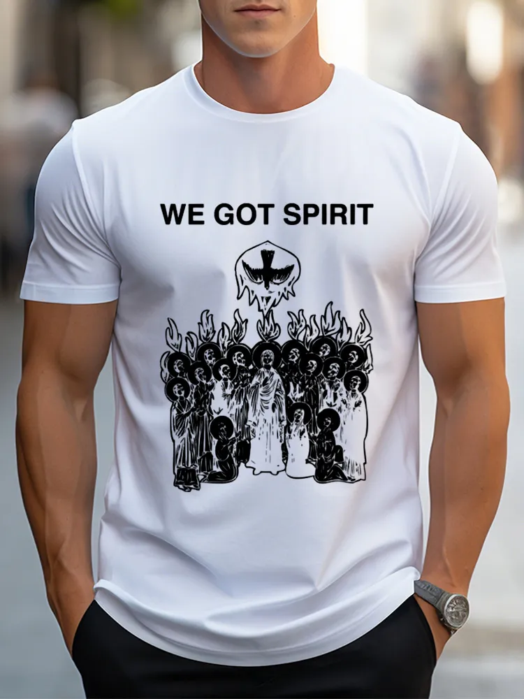 Men'S We Got Spirit Pure Cotton Short-Sleeved T-Shirt
