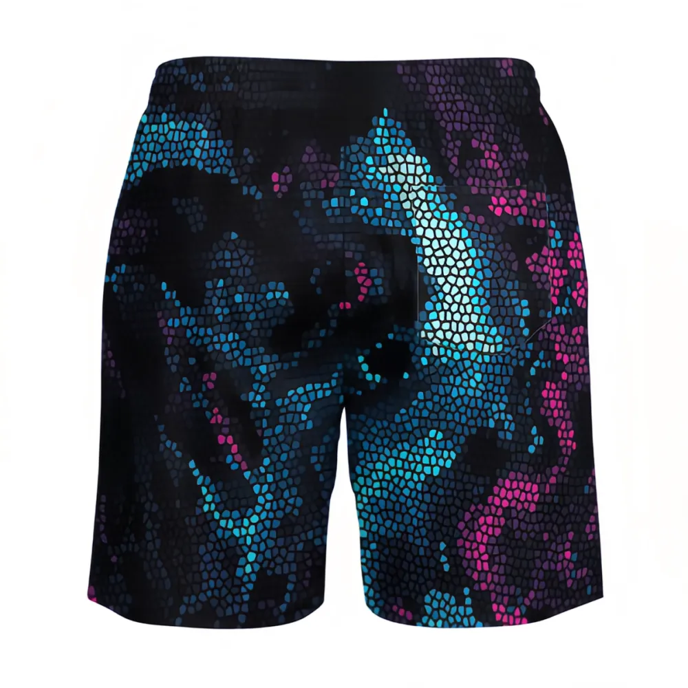 Various Colors Snake Print Fashionable Sports Beach Shorts