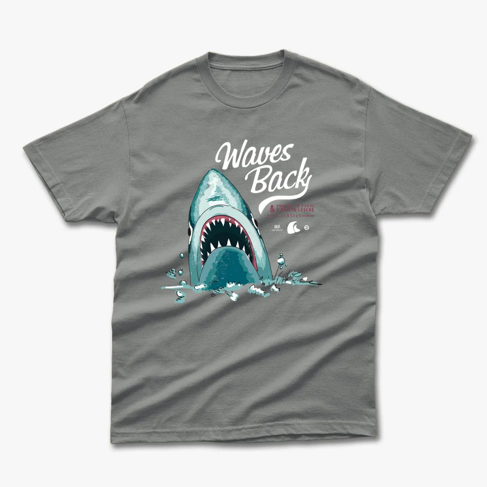 Retro Summer Waves Back Printed T-Shirt