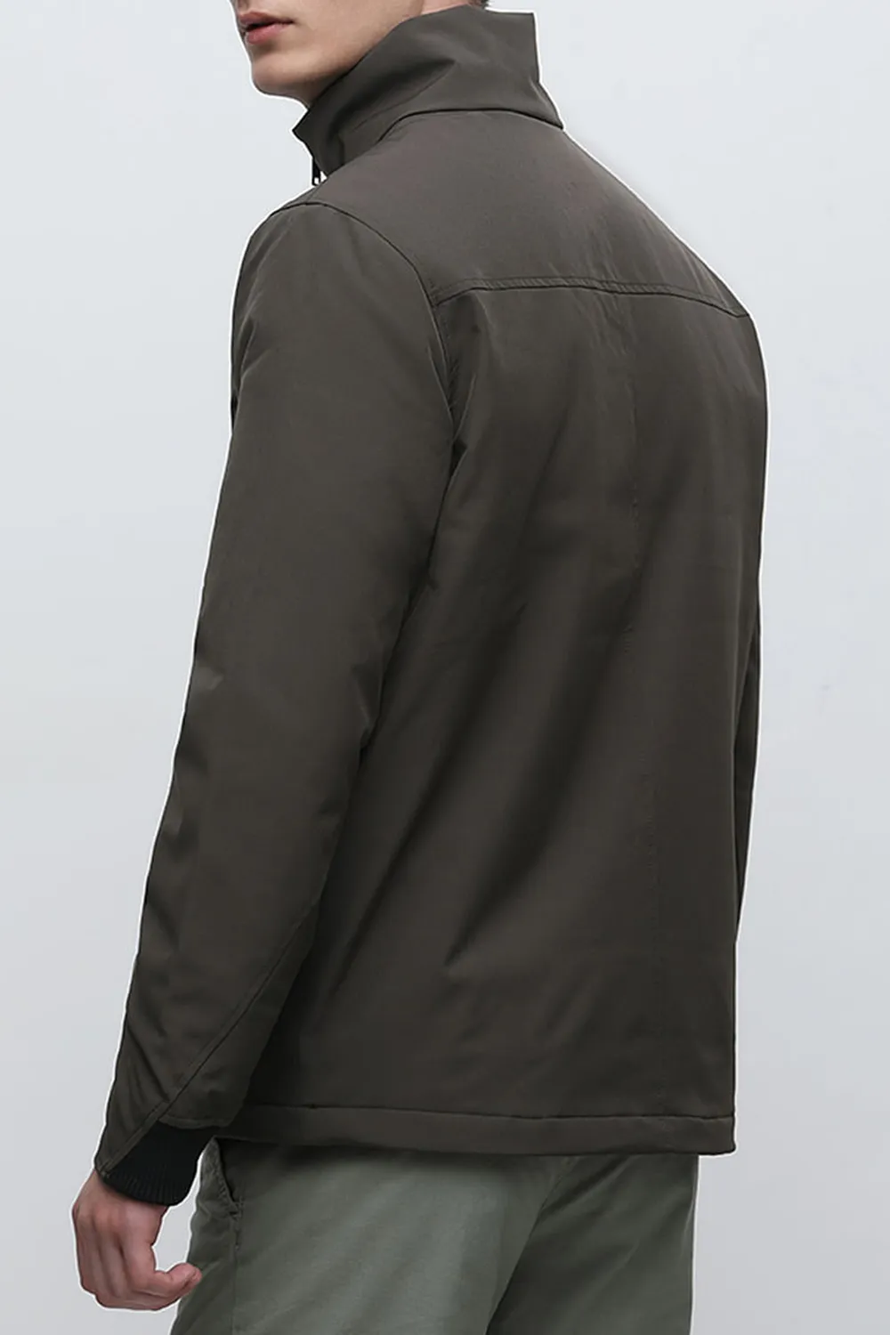 Black High Neck Padded Jacket