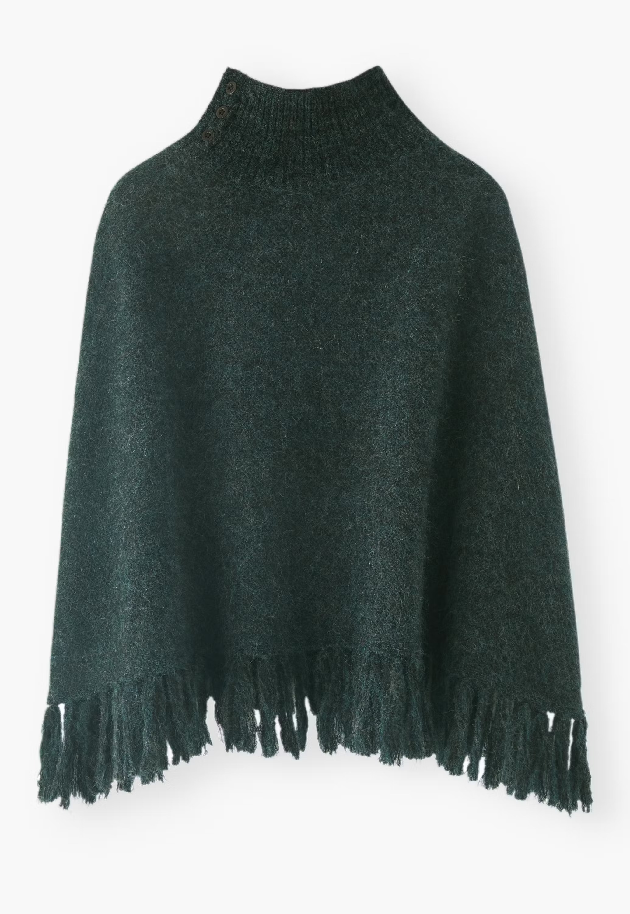 Tassel poncho
Mohair & merino wool blend