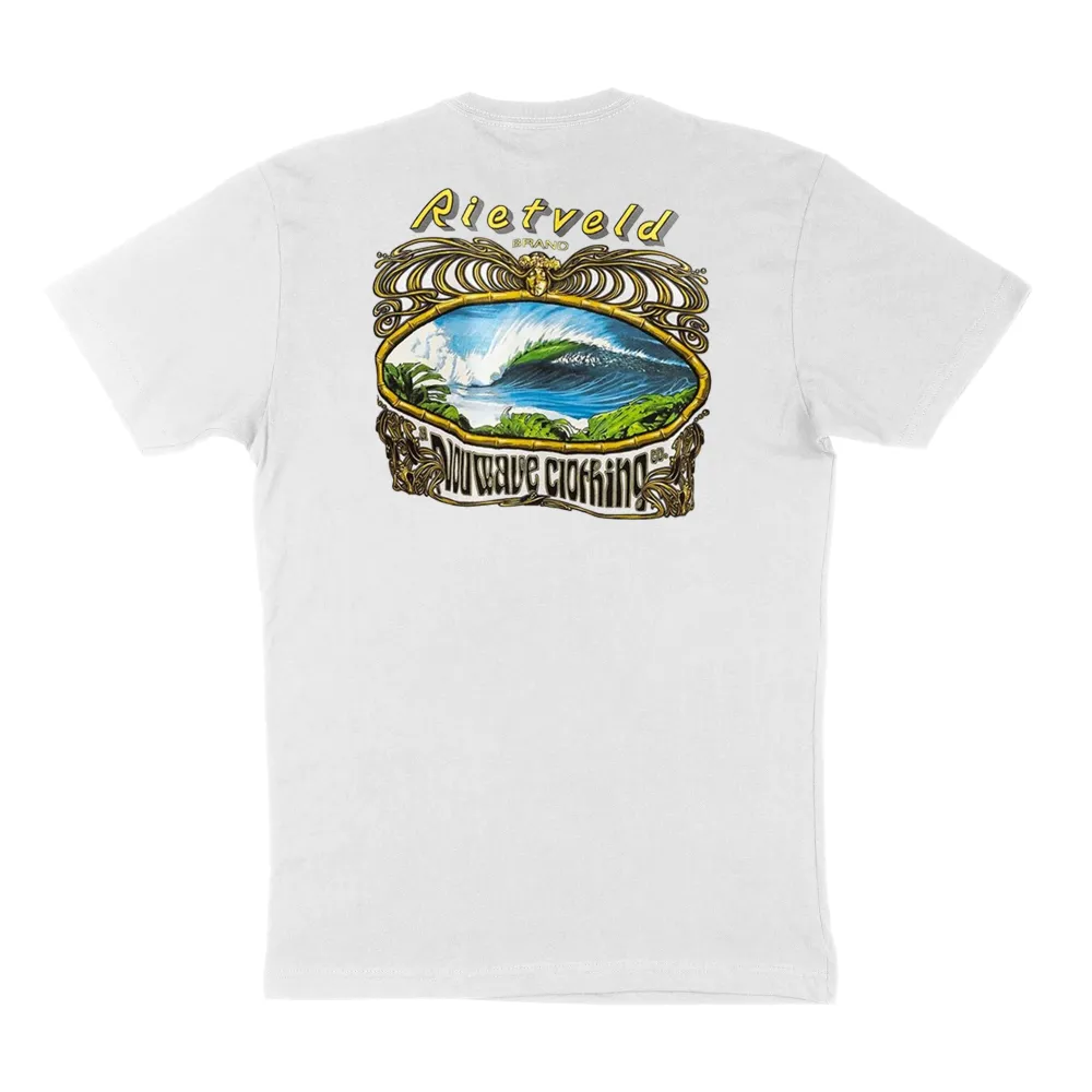 Rietveld Nouwave Classic T-Shirt, Pure Cotton Pattern Printed Short-Sleeved Top