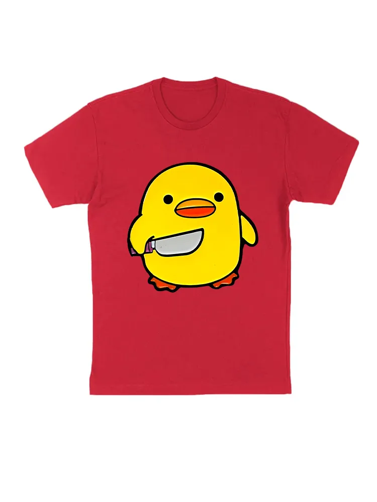Duck Chick Knife Meme T-Shirt