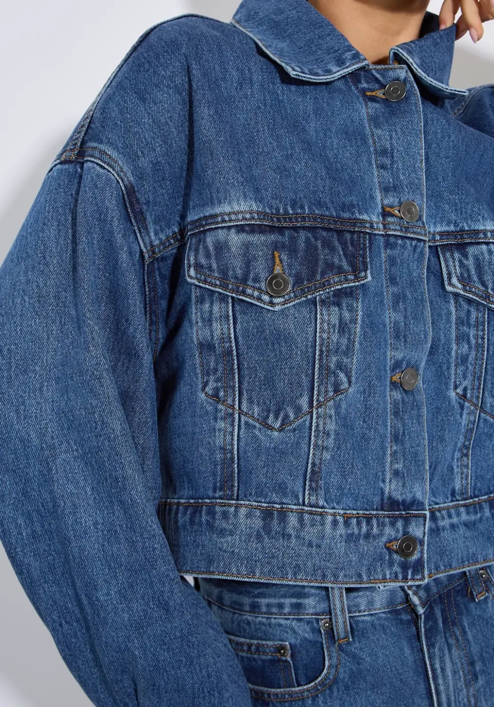 Cropped Denim Jacket