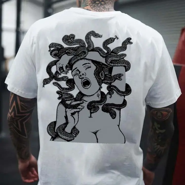 Deadly Snake Woman Printed Men's T-shirt