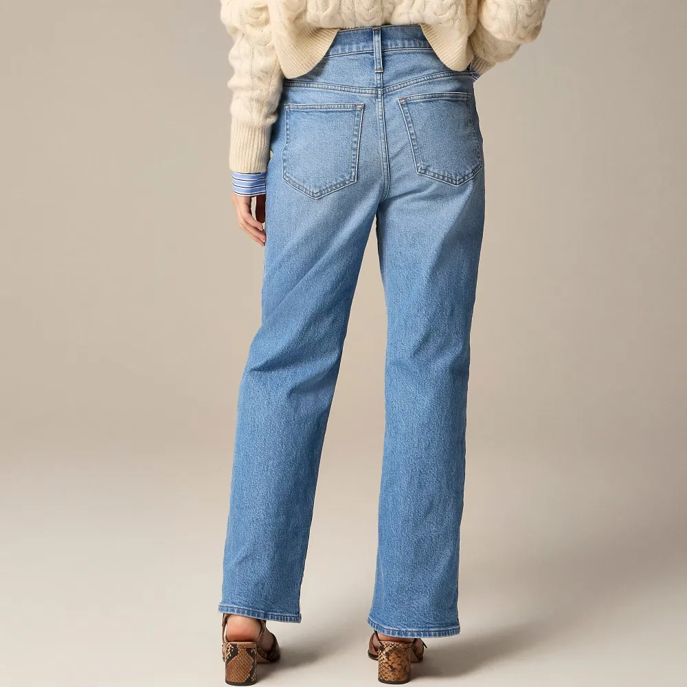 High-rise slim-wide jean semi-stretch