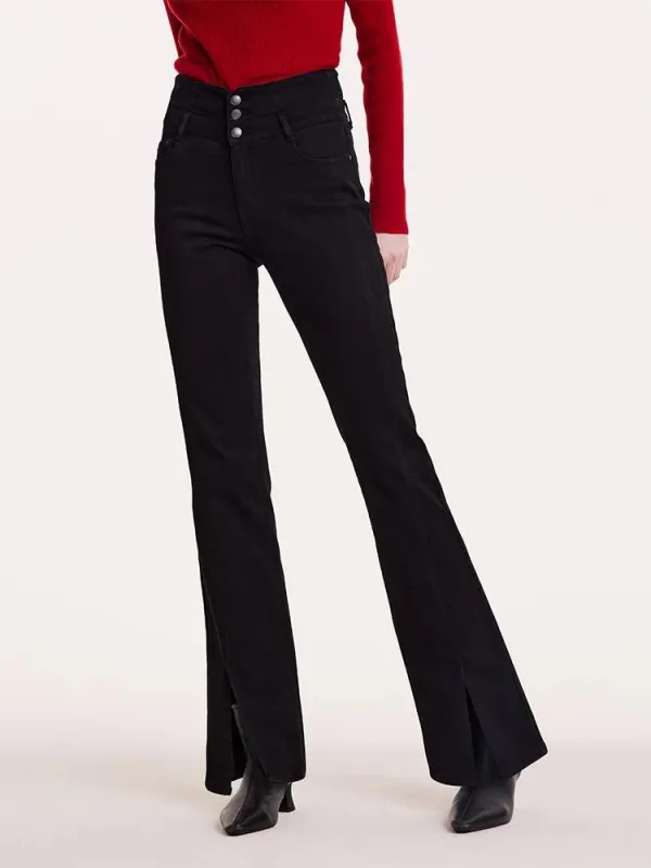 High-Waisted Slight Flared Women Jeans