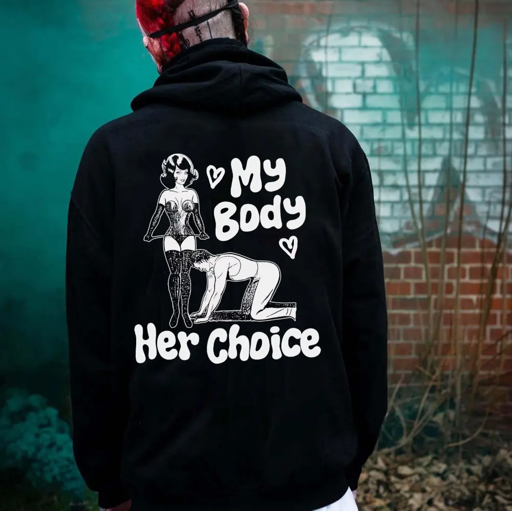 My Body Her Choice Printed Men's Hoodie