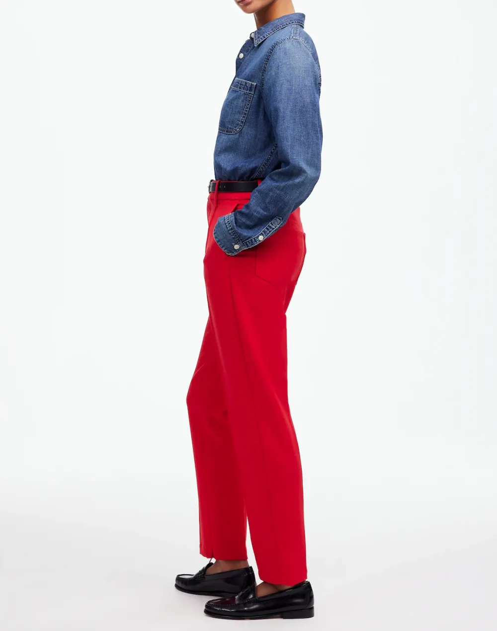 Mid-Rise Slim Ankle Pant