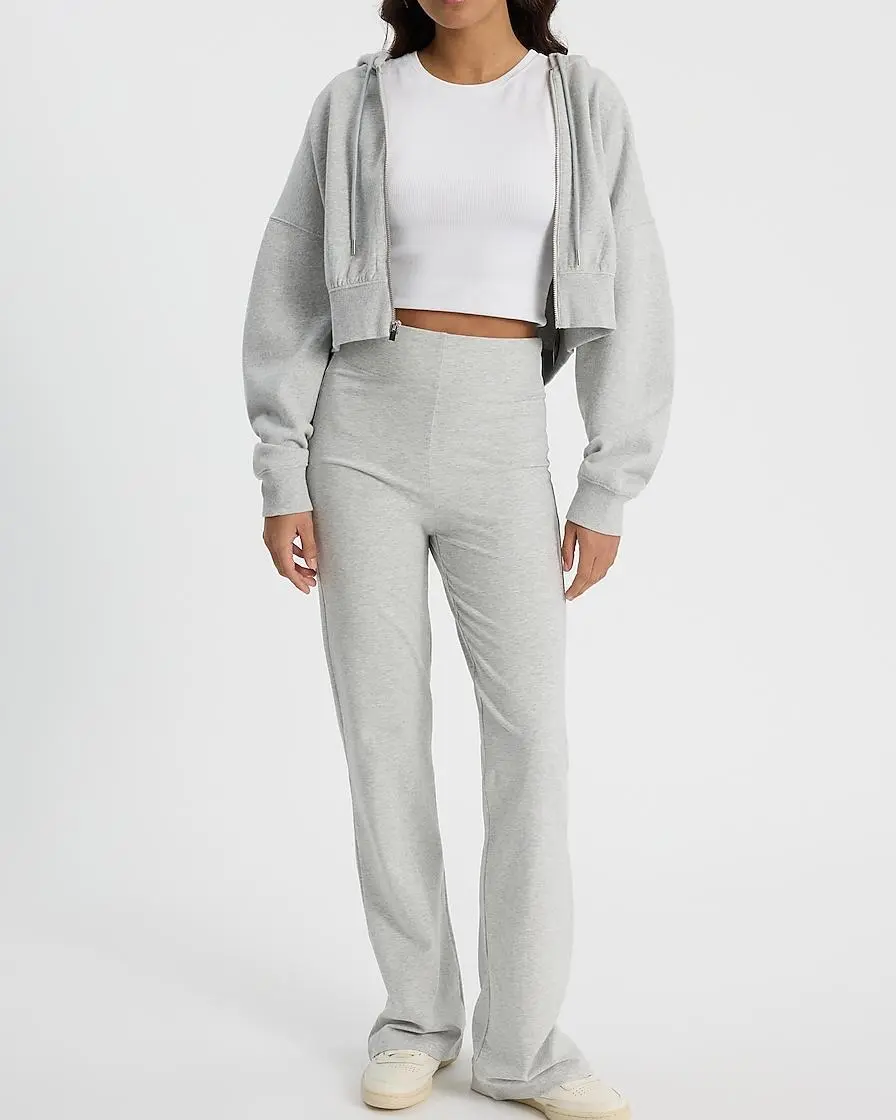 Zip Up Cropped Hoodie