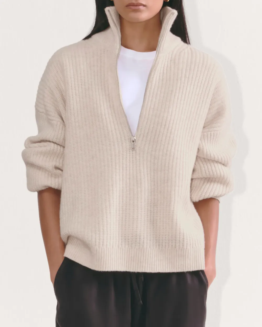 The Half-Zip Sweater in Luxe Merino