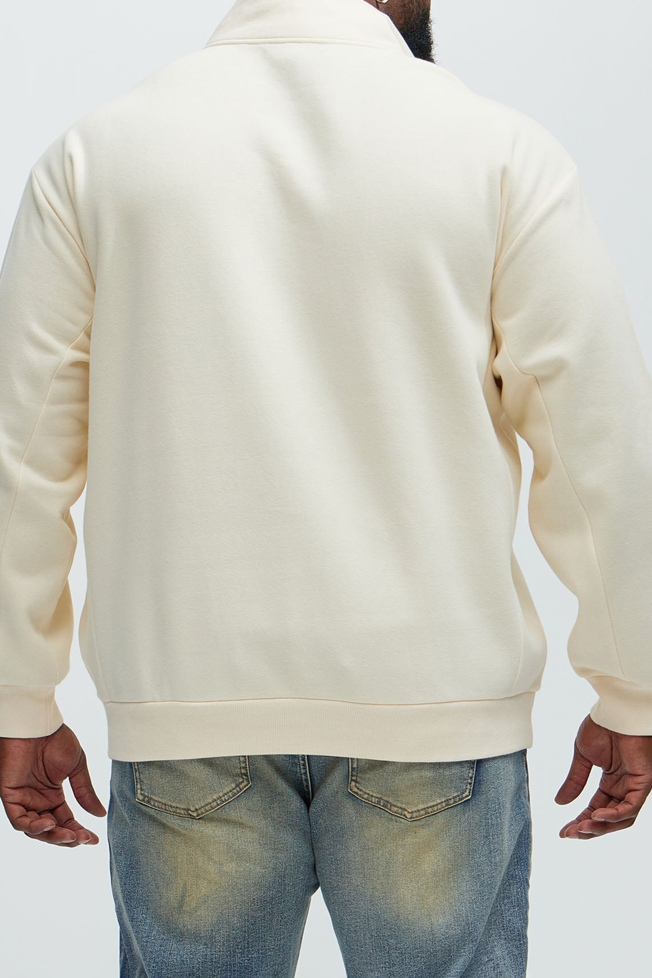 Quarter Zip Collar Sweatshirt