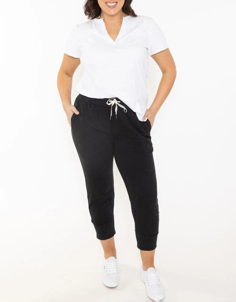 3/4 Brunch Pants - Black