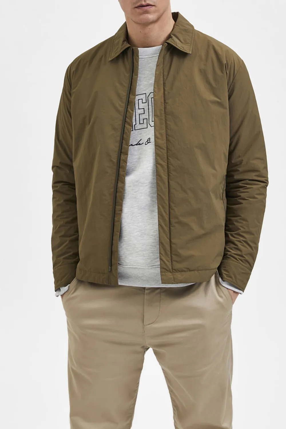 Brown Nylon Jacket