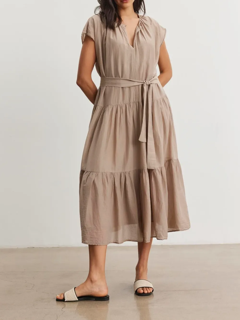 Ada V-neck Maxi Dress