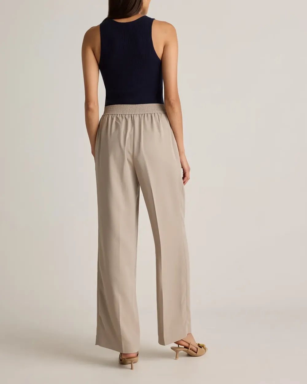 Stretch Crepe Classic Trouser Pants