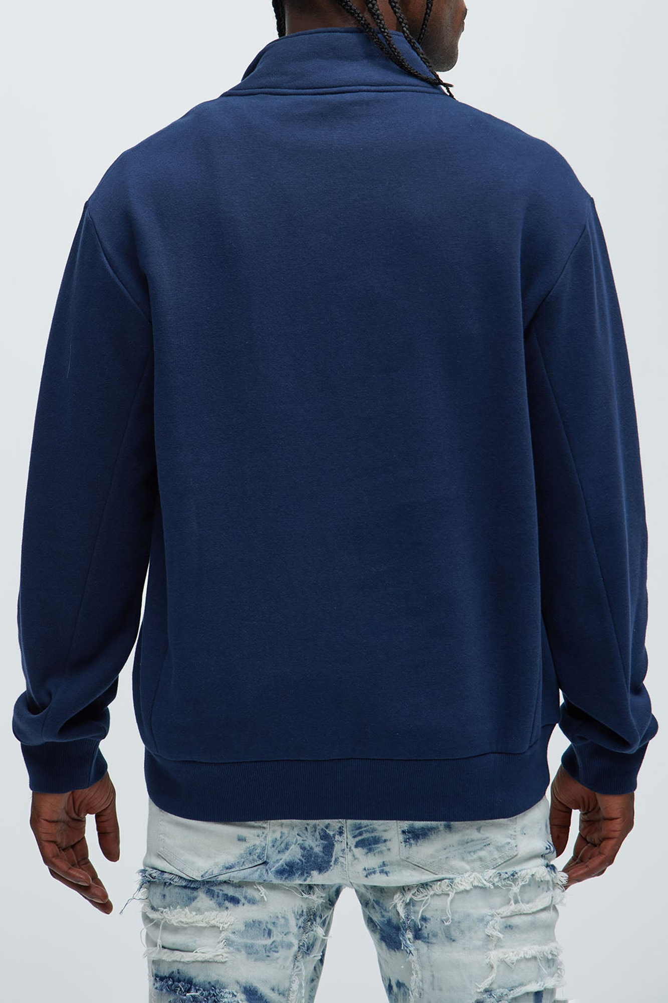 Quarter Zip Collar Sweatshirt