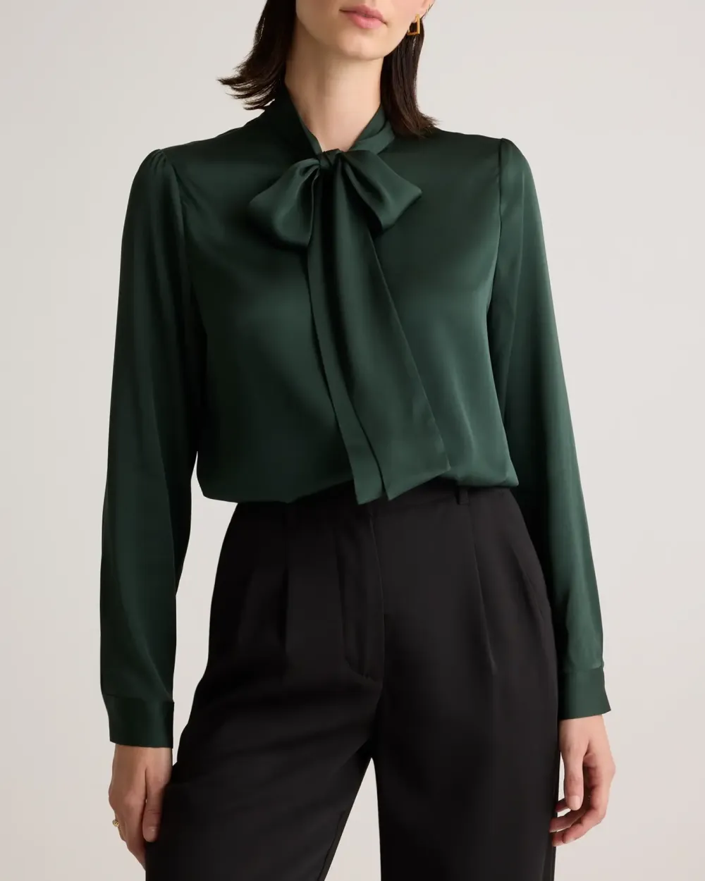 Tie Can Be Tied Into A Bow Blouse