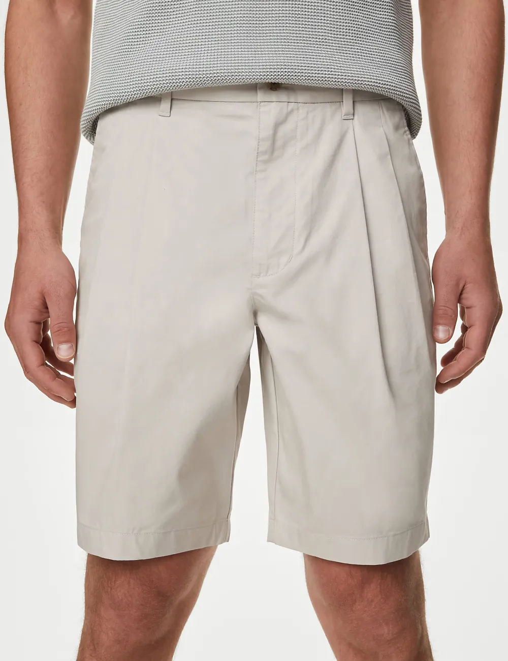 Super Lightweight Twin Pleat Chino Shorts