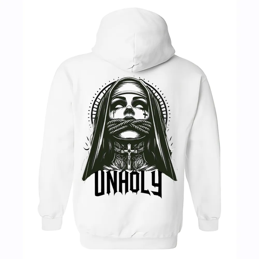 Unholy Nun Printed Men's Hoodie