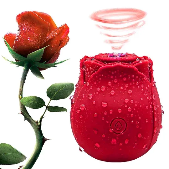 Rose Toy Vibrator Classic Sucking Vibrator 10 frequency Rose Red